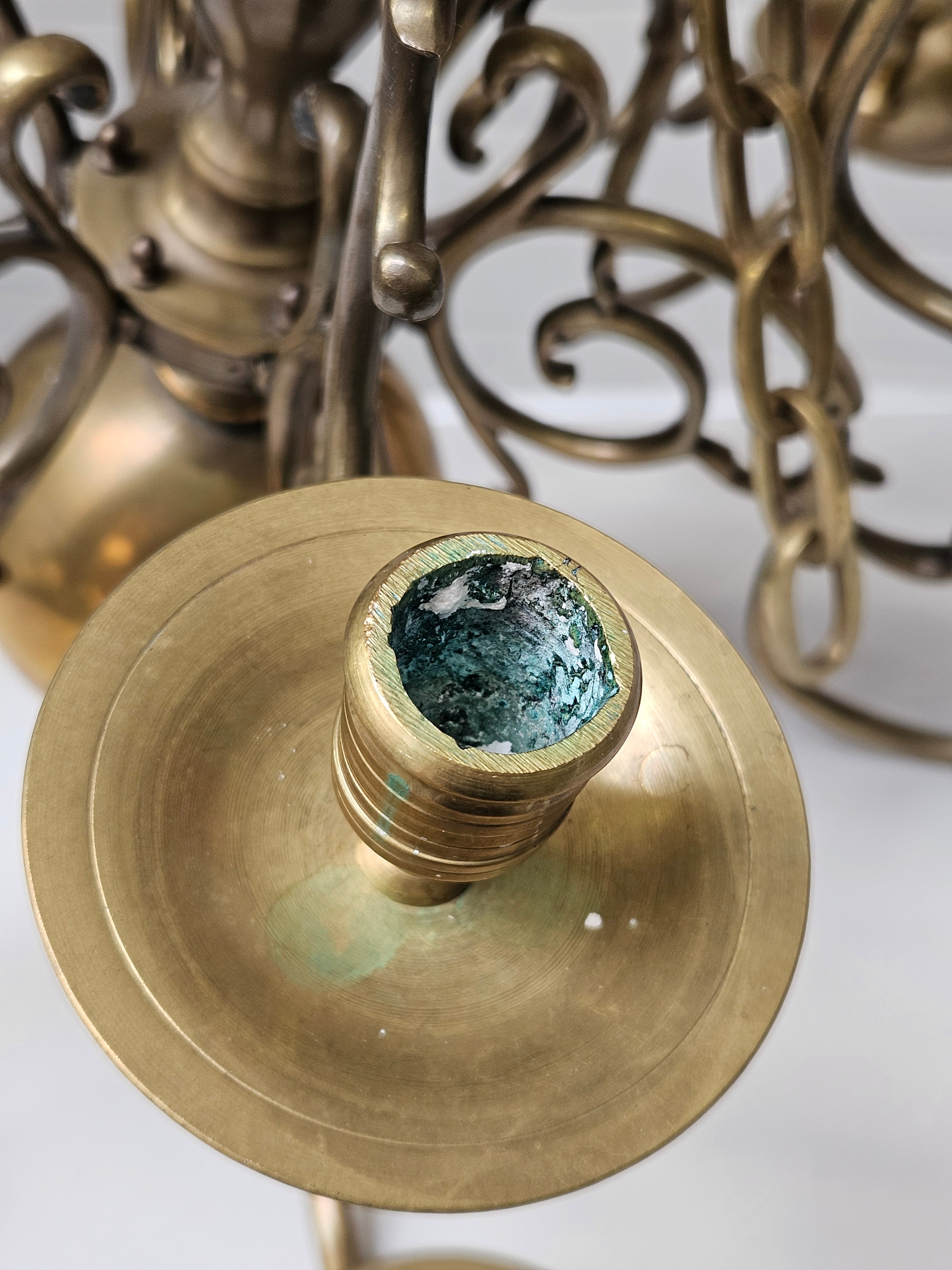 Lysekrone til stearinlys